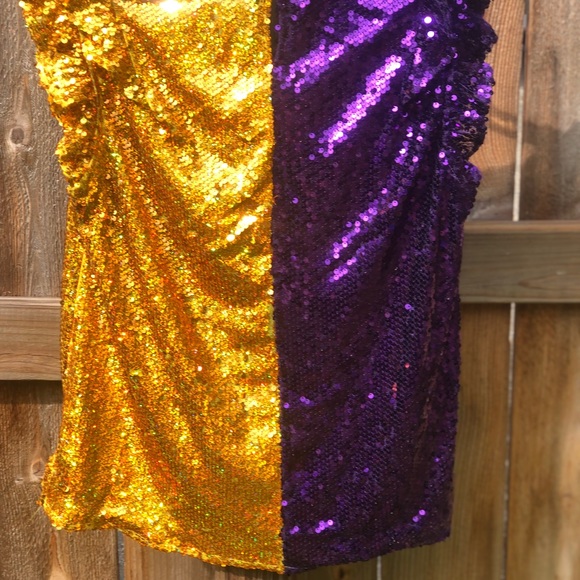 Bibi Sequin Blouse Small - Picture 4 of 7